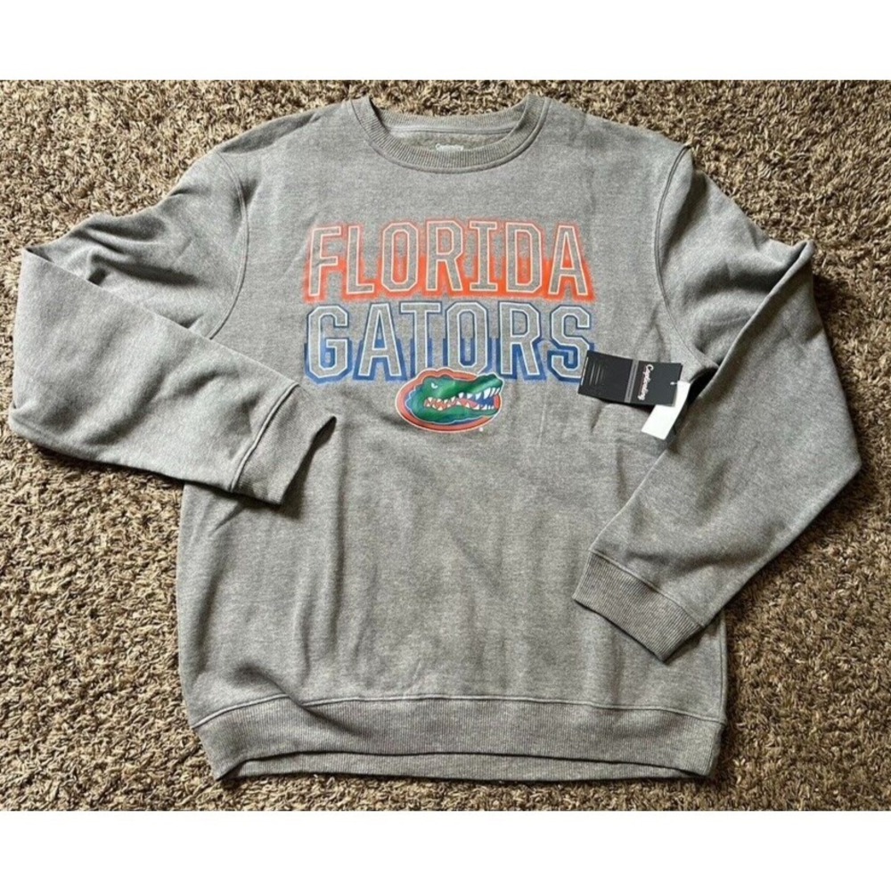 NEW Captivating Florida Gators NCAA Men's Crewneck Long Sleeve Sweater (Large)
